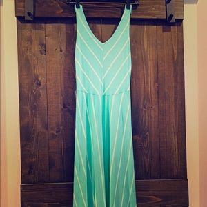 Floor length knit dress